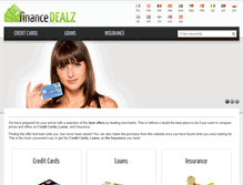 Tablet Screenshot of financedealz.com